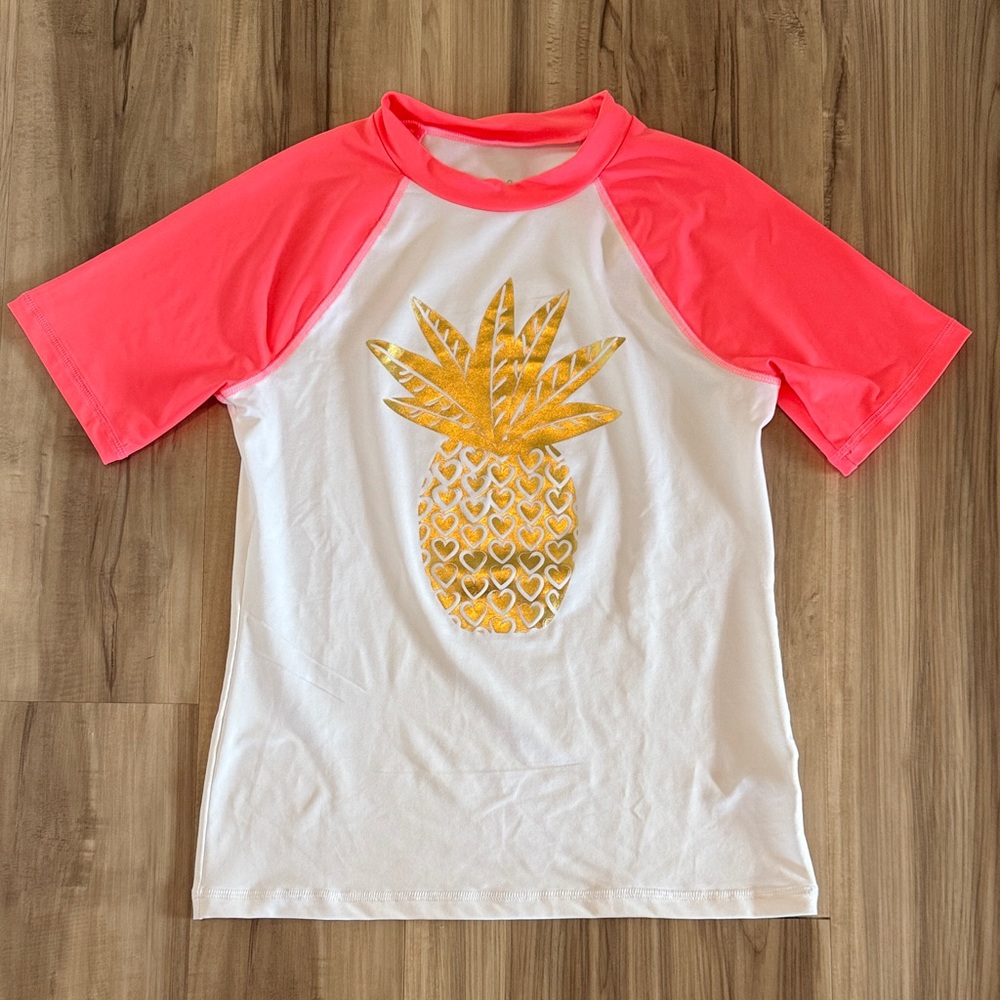 Cat and Jack Kids Pineapple Swim Shirt Size Kids XL (14/16)